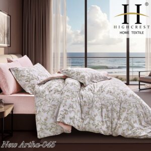 Super King Duvet Cover – 100% Cotton – sage green floral