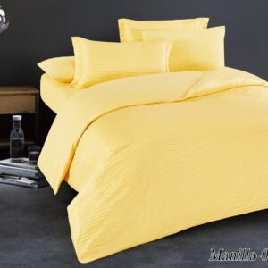 Luxury Hotel Satin Duvet Cover – Super King Size – yellow