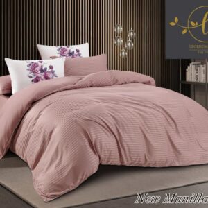 Luxury Hotel Satin Duvet Cover – Super King Size  – dusty pink