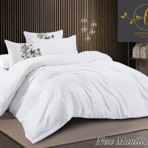 Luxury Hotel Satin Duvet Cover – Super King Size – optic white
