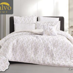 طقم لحاف فاخر هادئ – أبيض